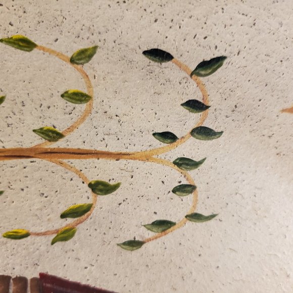 Primitive Country Farm 11.5" Wood Plate Cabin - Picture 4 of 9